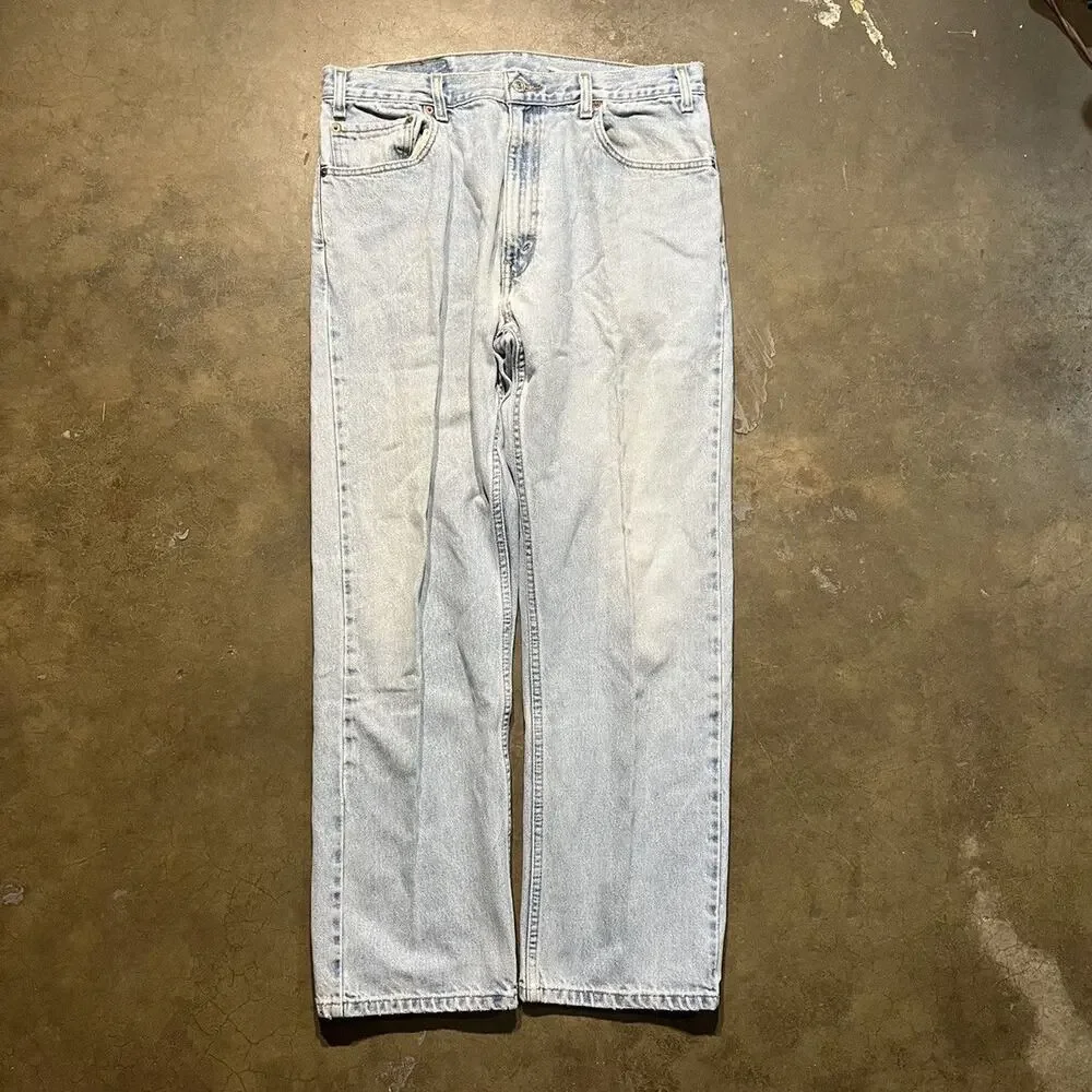 Vintage 90s Levi's 505 Blue Regular Fit Jeans 34x30